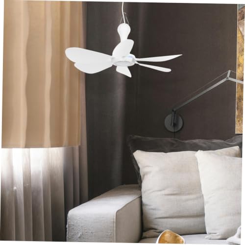 Ventilador de techo portatil USB con viento fuerte de 6 aspas 7