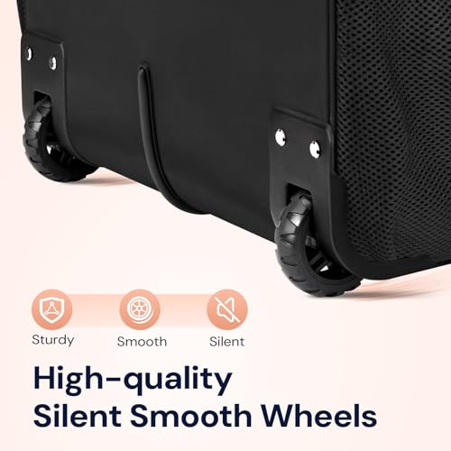 image for Ytonet Rolling Laptop Bag, 17.3 Inch Rolling Briefcase for Women, Wate