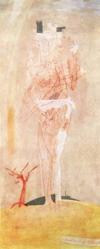 Peinture à l'huile de collection Hommage a Lucas Cranach 1972 Bela Kondor format 30x36