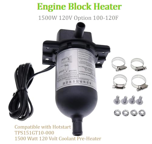 Jeenda TPS151GT10-000 590-893 590893 Engine Block Heater Tps151Gt10-000 590-893 1500W 120V Option 100-120F Coolant Pre-Heater thumb #1