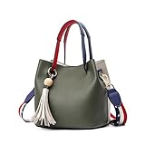 Tisdaini Bolso de Las señoras de la Moda Bolsa de Cubo Golpear el Hombro Color Hombro Bolso...