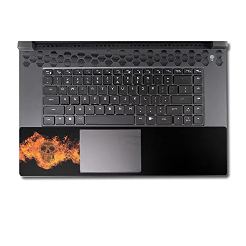 Image of MightySkins Skin Compatible with Alienware M17 R5 (2022) Full Wrap Kit - Fire Skull | Protective, Durable, and Unique Vinyl Decal wrap Cover | Easy to Apply & Change Styles | Made in The USA