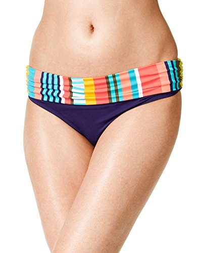 Anne Cole Women's Tropication Foldover Mid Rise Bikini Bottom