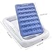 Inflatable Kids Travel Bed Toddler Air Mattress Set,Portable Blow Up Mattress Sleeping Bed Cot with Bed Rails and Electric Pump Ideal for Road Trip