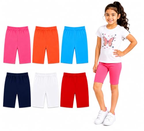 Image of MERIDA Cotton Cycling Shorts for Girl's (Pack of 6)