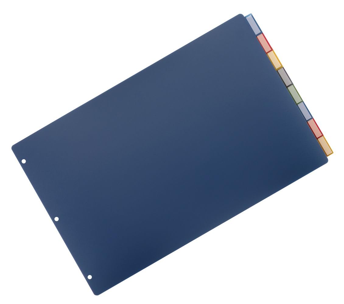 Cardinal Poly Insertable Dividers, 8-tab, 27,9 x 43,2 cm, multicolore (84803)