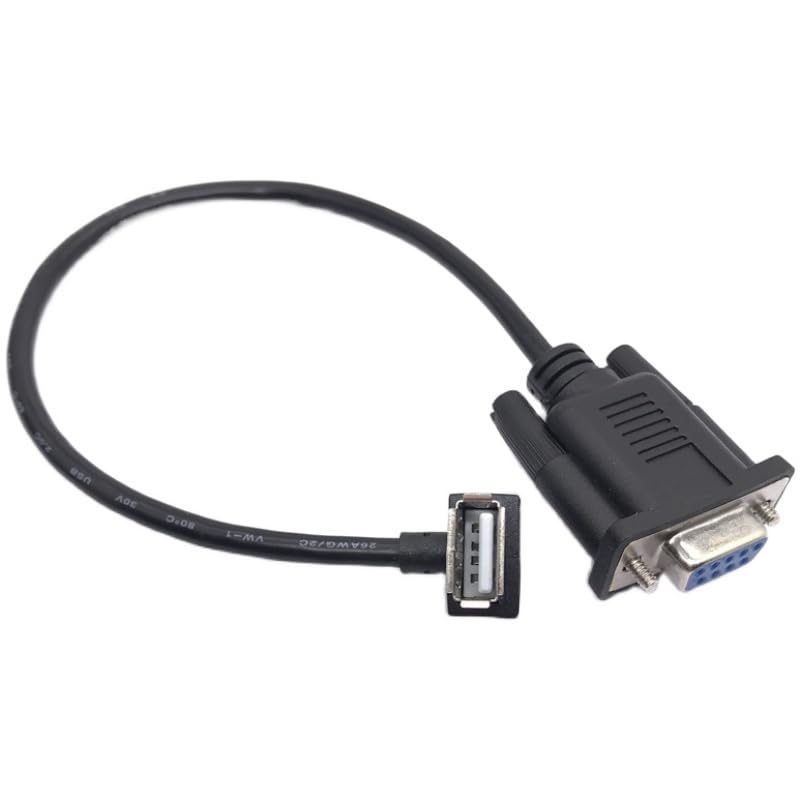 Wiring Connecting Terminals - RS232 Female to USB Female DB9 to USB Port Serial Data Cable - (Style: A, Color: 300mm)