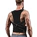 Back Brace Posture Corrector for Women Men - Back Lumbar Adjustable Support Shoulder Posture Support for Improve Posture Provide and Back Pain Relief - for Lower and Upper Back Pain XL(37''-42''）