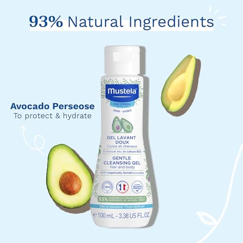 Image of Mustela Baby Skincare Combo - Buy 2 Mustela Hydra Bebe Body Lotions (300ml) & Get 1 Gentle Cleansing Gel (100ml) | Gentle Daily Care