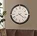 Howard Miller Greenbush Wall Clock II 549-534 – Vintage Metal Clock with Dark Rubbed Bronze Finish, Aged Bronze Accents at (3,6,9,12 Positions), Quartz Movement