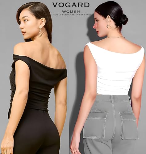 Image of VOGARD Women Stretchable Sleeveless Regular Fit Crop Top | Women Top (526-576)