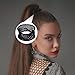 20Pcs Black Wide Hair Scrunchies for Women High Elastic Ponytail Holders No Damage Hair Ties for Thick Curly or Straight