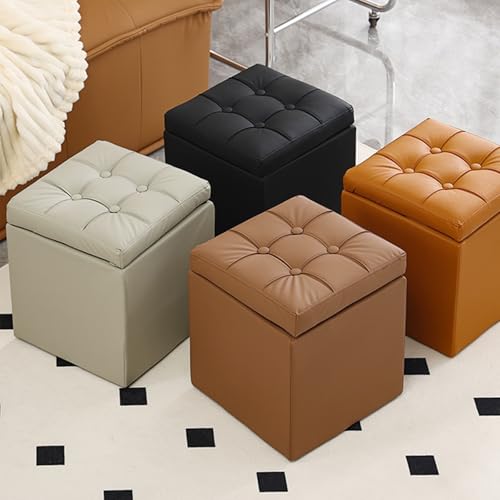 Tabouret cube 30x30x35 cm avec couvercle antidérapant supportant 300 kg - 5