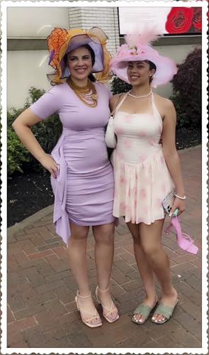 acelyn Women’s Sexy Summer Ruched Bodycon Midi Dress Casual Short Sleeve Ruffle Side Fitted Dresses4