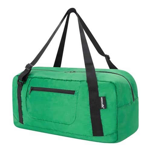Image of HOLYLUCK Foldable Travel Duffel Bag For Women & Men Luggage Great for Gym - Kelly green