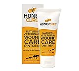 HoneyCure Tube, unguento Veterinario, Cura Naturale per Cani, Gatti e Cavalli, 2 Oz