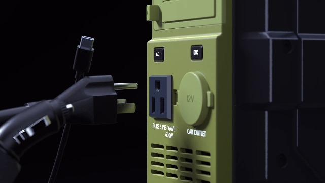 Amazon.co.jp: BROWEY ポータブル電源 ソーラーパネル一体型