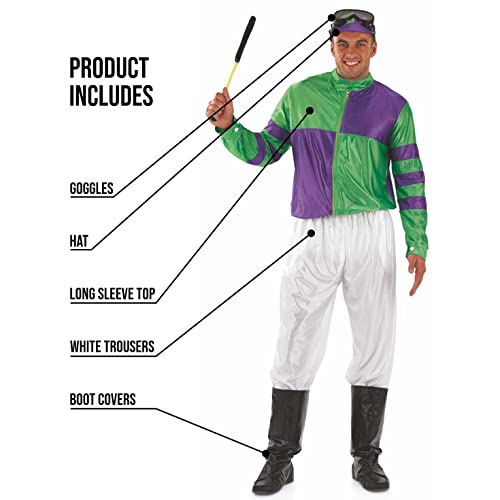 Fun Shack FN2665XL-US-320-XL Mens Horse Jockey Costume Riding Racing Uniform Halloween Costumes thumb #2