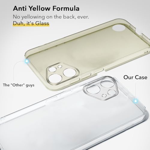 Image of Jkobi Lifetime Anti-Yellow Clear Back Cover Case for Nothing CMF Phone 2 Pro (Sleek Hard Crystal | Shockproof and Camera Protection)