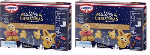 Cameo Kit per Biscotti di Natale The Taste of Christmas, Kit per Circa 25 Biscotti Natalizi da Creare e Decorare, Preparato per Biscotti Decorazioni e Stampino Inclusi nella Confezione, 379 g Cameo Kit per Biscotti di Natale The Taste of Christmas, Kit per Circa 25 Biscotti Natalizi da Creare e Decorare, Preparato per Biscotti Decorazioni e Stampino Inclusi nella Confezione, 379 g
