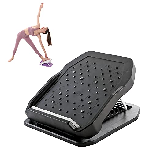 Camelmother Slant Board Calf Stretcher Slant Board Slant Board for calf stretching Adjustable 6Level Slant Board (Black black)