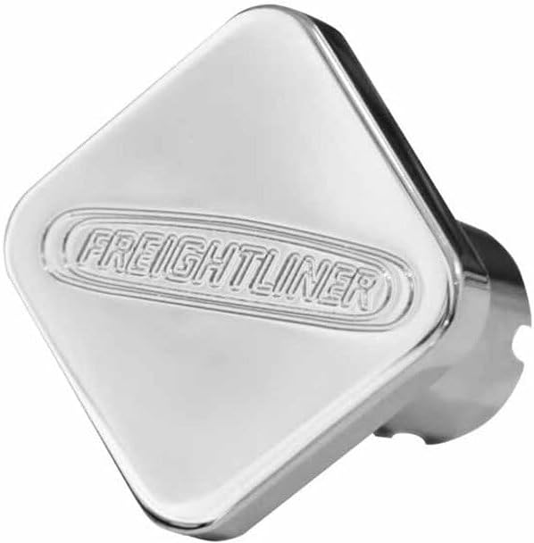 Technical Precision Replacement for Freightliner M2 Business Class Year 2019 Chrome-Plated Aluminum Square KNOB Logo
