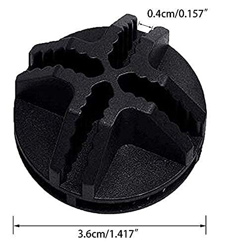 Howdia 3.6Cm/1.417" Wire Cube Plastic Connectors For Wire Grid Cube Storage Shelving & Mesh Snap Organizer 50Pcs - Black #TOP1