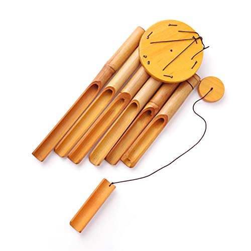 DateDirect Bamboo Wind Chimes Memorial Gifts - Wood Wind Chime - Large Indoor Outdoor Wooden - 32" Wind Chimes for Garden, Yard,Patio and Home Décor - Thumbnail 5