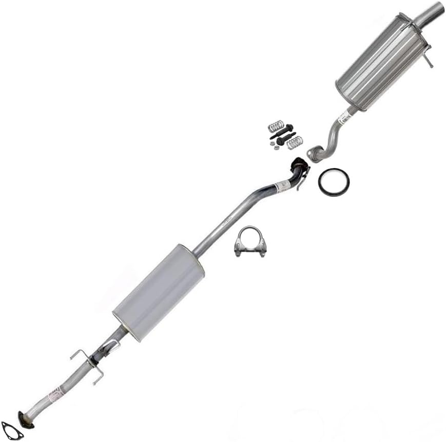 Exhaust Resonator Pipe & Muffler Kit fits 2010-2011 Honda CR-V 2.4L | Stainless Steel | Northeastern Exhaust | Free Gaskets, Clamp & Bolt Kit Included