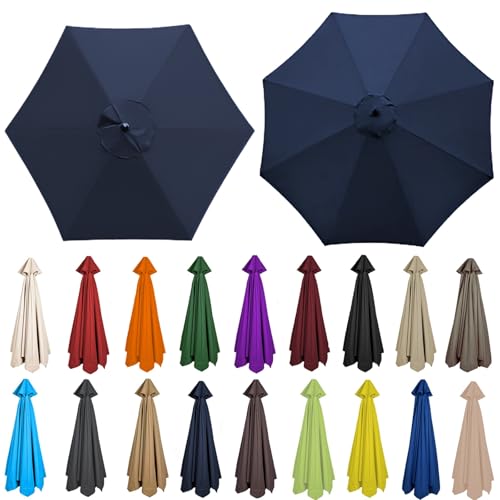 Tessuto impermeabile resistente ai raggi UV per ombrelloni da patio a 6/8 coste, perfetto per giardino ed esterno, copertura durevole e resistente alle intemperie