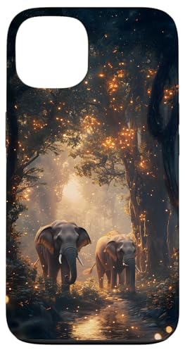 Mystical Forest Elephants Case for iPhone 13