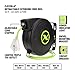 Flexzilla Retractable Extension, 14/3 AWG SJTOW, 50', Grounded Triple Tap Outlet Electric Cord Reel, ZillaGreen, FZ8140503