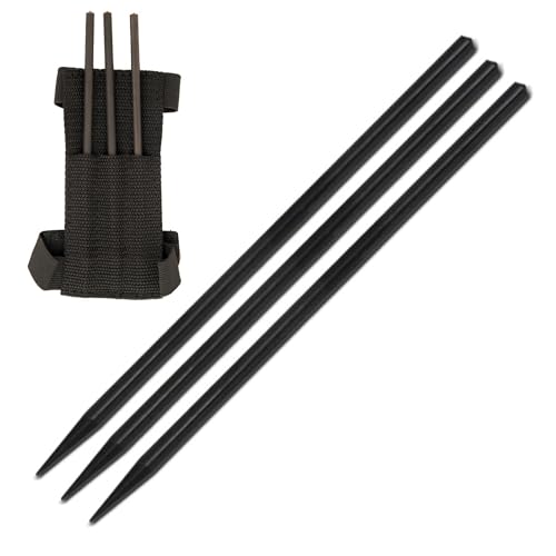 Armory Replicas™ Assassin Spikes Set – 3 Piece Stainless Steel Throwing Spikes with Nylon Sheath & Arm/Belt Strap