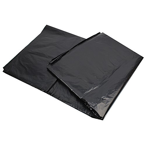 Sacs-poubelles noirs 240 L pour poubelles à roulettes - Lot de 25 sacs-poubelles - solides professionnels noirs - ENSA 12 kg Cover