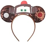 CLGIFT Mickey and Minnie Ears Headband, Black Silver No Bow DIY Ears for Boy, Bulk (Mater)