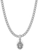 Mtrolls Durga Maa - Ciondolo a catena in argento puro 92,5% con purezza (ciondolo con catena barbazzale da 55,9 cm), ciondolo in argento Sterling 965, piccolo, argento Sterling, Small, Argento