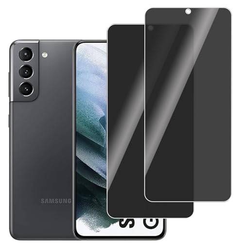 LERINNA 2 Stück für Panzerglas Privatbildschirm für Samsung Galaxy S21 5G Anti-Spy 9H Härte temperglas Anti-Kratzen Anti-Bläschen Sichtschutz Schutzfolie für Samsung Galaxy S21 5G