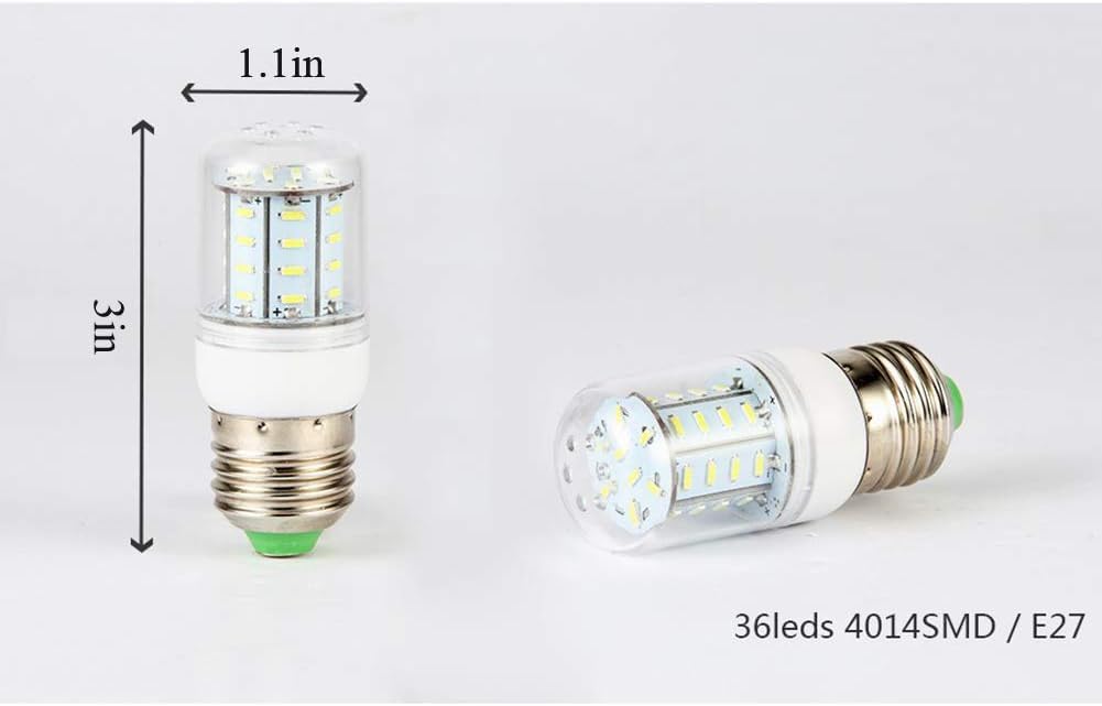 Żarówka kukurydziana LED 500 lm 5 W lampa kukurydziana 50 W zamiennik żarówki halogenowej zimnej bieli, 36LED 4014SMD