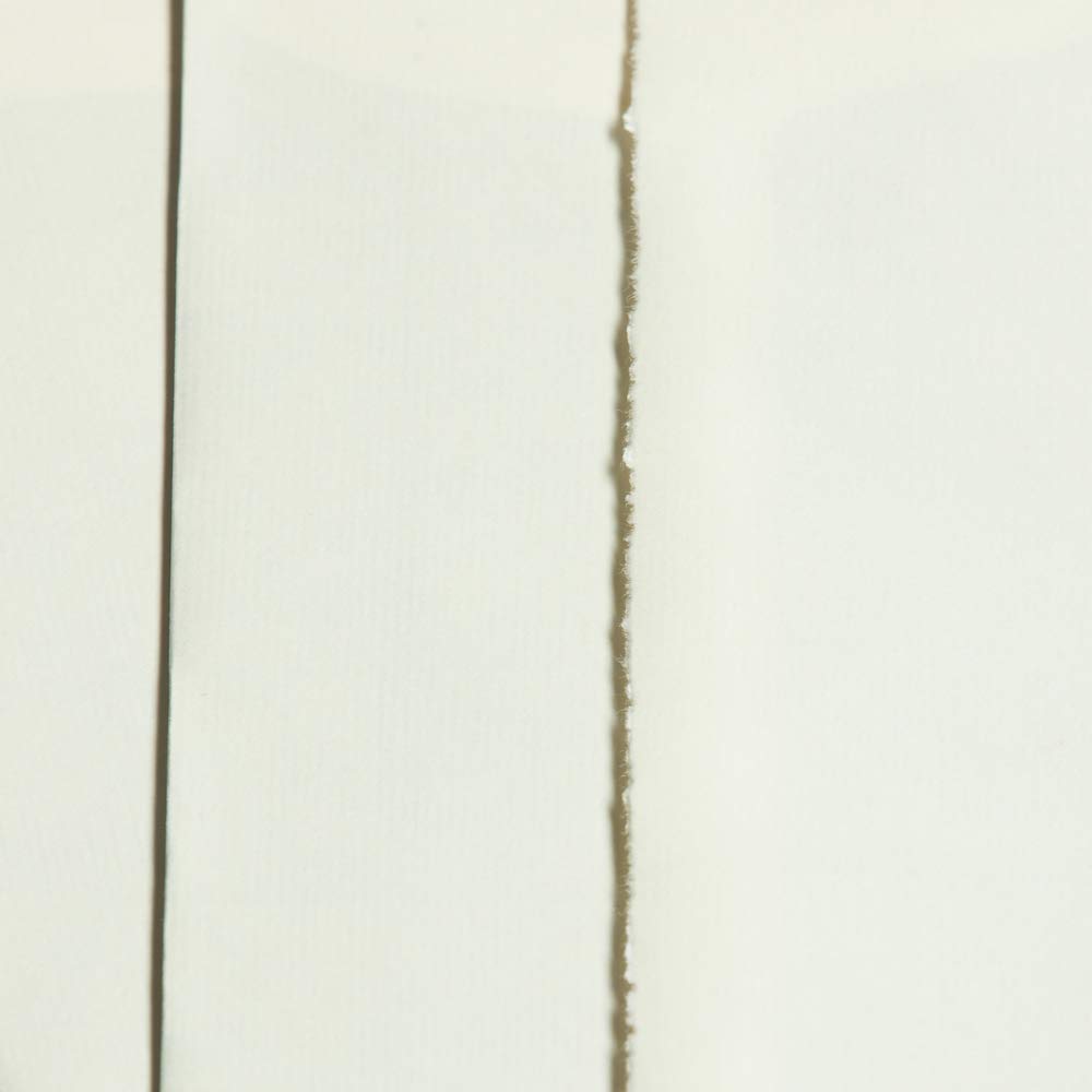 100 Stück Echt Bütten Briefumschläge, mit natürlichem Büttenrand, elfenbein, wildgerippt, DIN lang (110 x 220 mm), 115 g/qm, nassklebend, gerade Klappe, ohne Fenster, Innenfutter braun