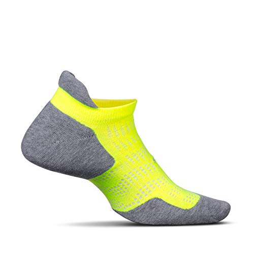 Feetures High Performance Cushion No Show Tab Sock (Small, Reflector)