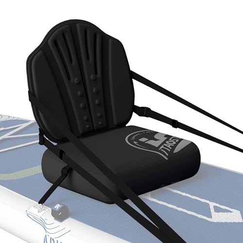 iTAOSTAR S02B Black Inflatable SUP Seat with TPU Backrest - Premium Paddle Board Chair for...