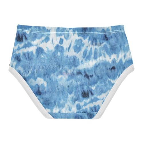 Little Girls' Soft Cotton Underwear Kids Breathable Comfort Tie-dye Panties Briefs Toddler2
