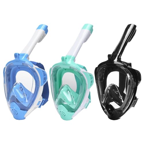Gafas de snorkel para adultos con vista panorámica de 180 grados y cristales antivaho