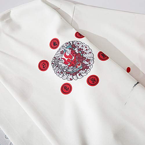 Mens Kimono Cardigan Japanese Fashion Style Vintage Casual Loose Lightweight Spring Fashion Blouse Tops - Thumbnail 7