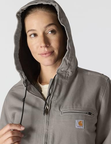 Carhartt Women's 104292 Women's Loose Fit Washed Duck Jacket - Sherpa Lined3