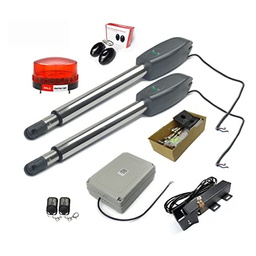 Moteur de portail coulissant, 400 kg automatique double bras électrique porte battante ouvre-porte opérateur moteur actionneur plus proche ouvre-porte battante for la sécurité à domicile/ferme/garage/