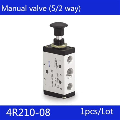 Vanne de commande pneumatique 4R210-08 1/4 à commutation fluide sans fuite d'air