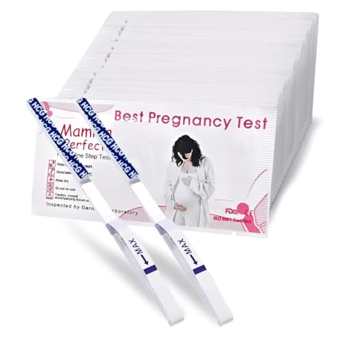 GXGM 40 pièces Test de grossesse,Tests de Grossesse Précoce, Test de grossesse ultra-sensible Résultats Précis, Détection Précoce, Emballé individuellement