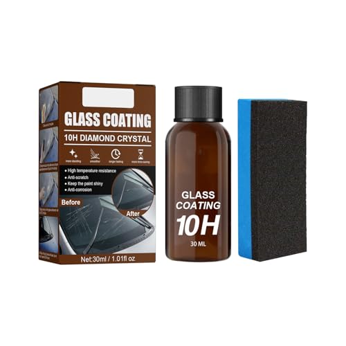 Crystal Coating for Car, Plastic Parts Crystal Coating, Car Interior Quick Restorer Agent Plastic Parts Crystal Coating,Car Refresher Automotive Plastic Protection Coating Agent with Spong