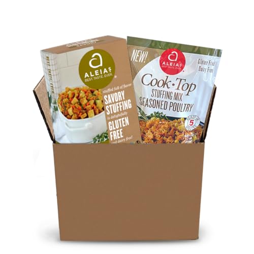 ALEIA'S Gluten Free Stuffing - Assorted 2 Pack, Classic Savory & Cook Top Poultry